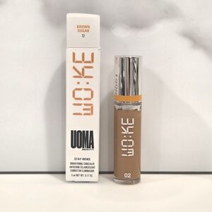 UOMA Beauty Stay Woke Brightening Concealer In Brown Sugar T2 - NEW IN BOX